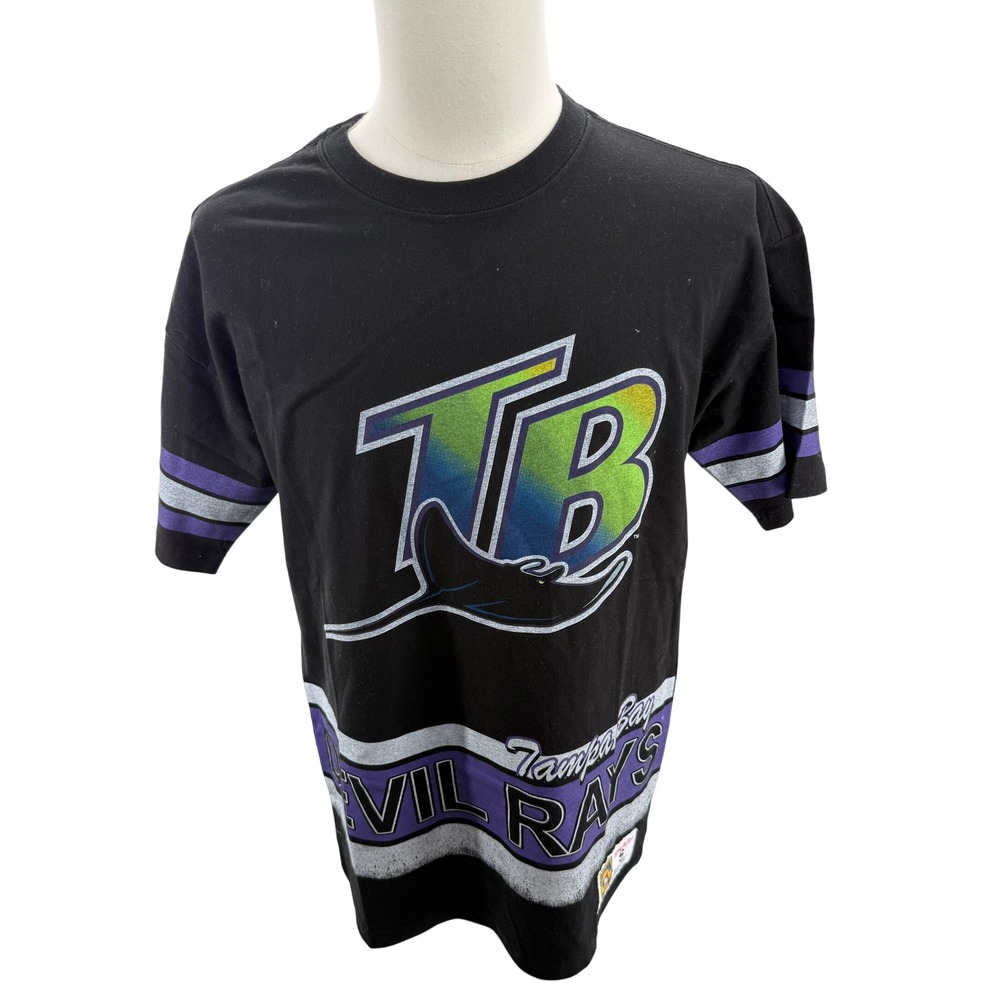 Mitchell & Ness Tampa Bay‎ Rays Cooperstown Collection Retro Logo Small Mens NEW